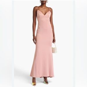 NWT Alice + Olivia Julietta Satin Crepe Slip Dress Size 8